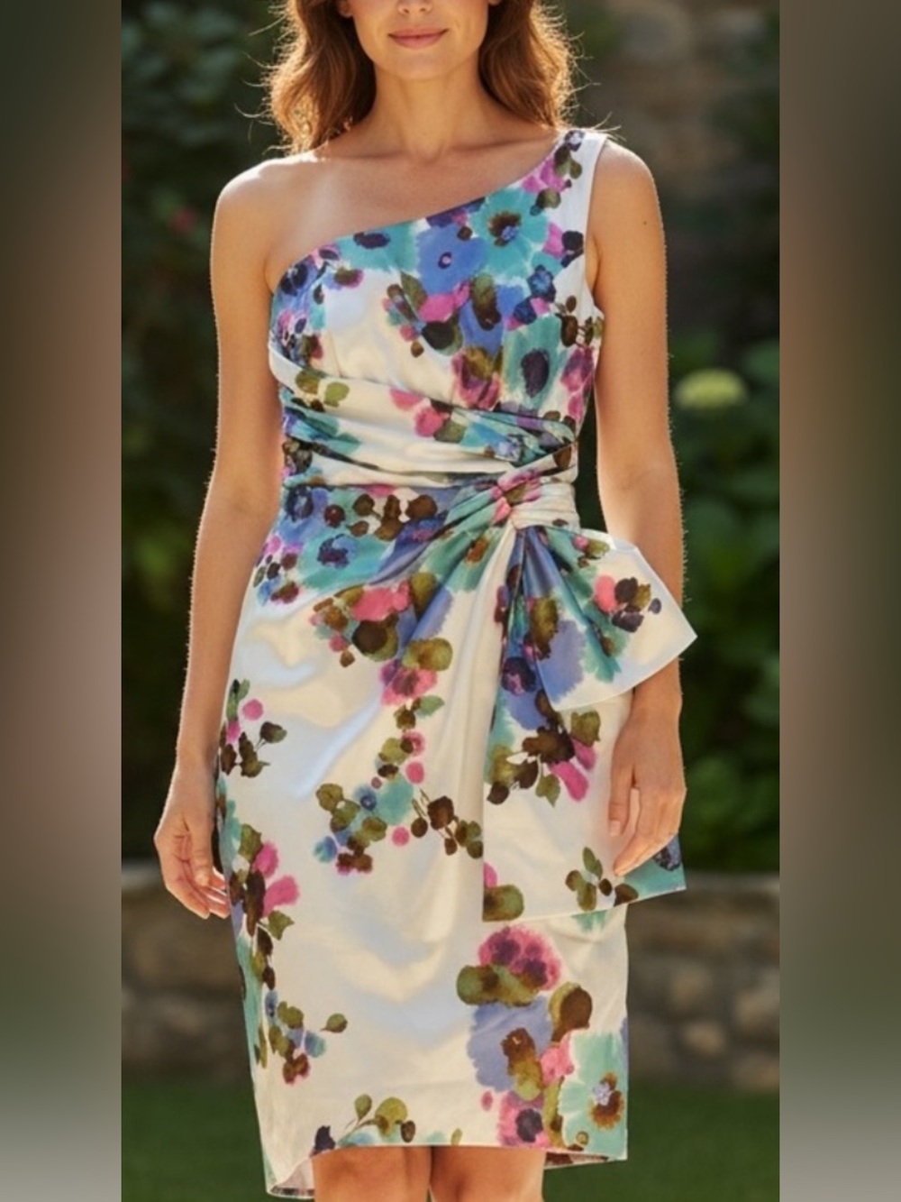 Maggy London One Shoulder Dress
